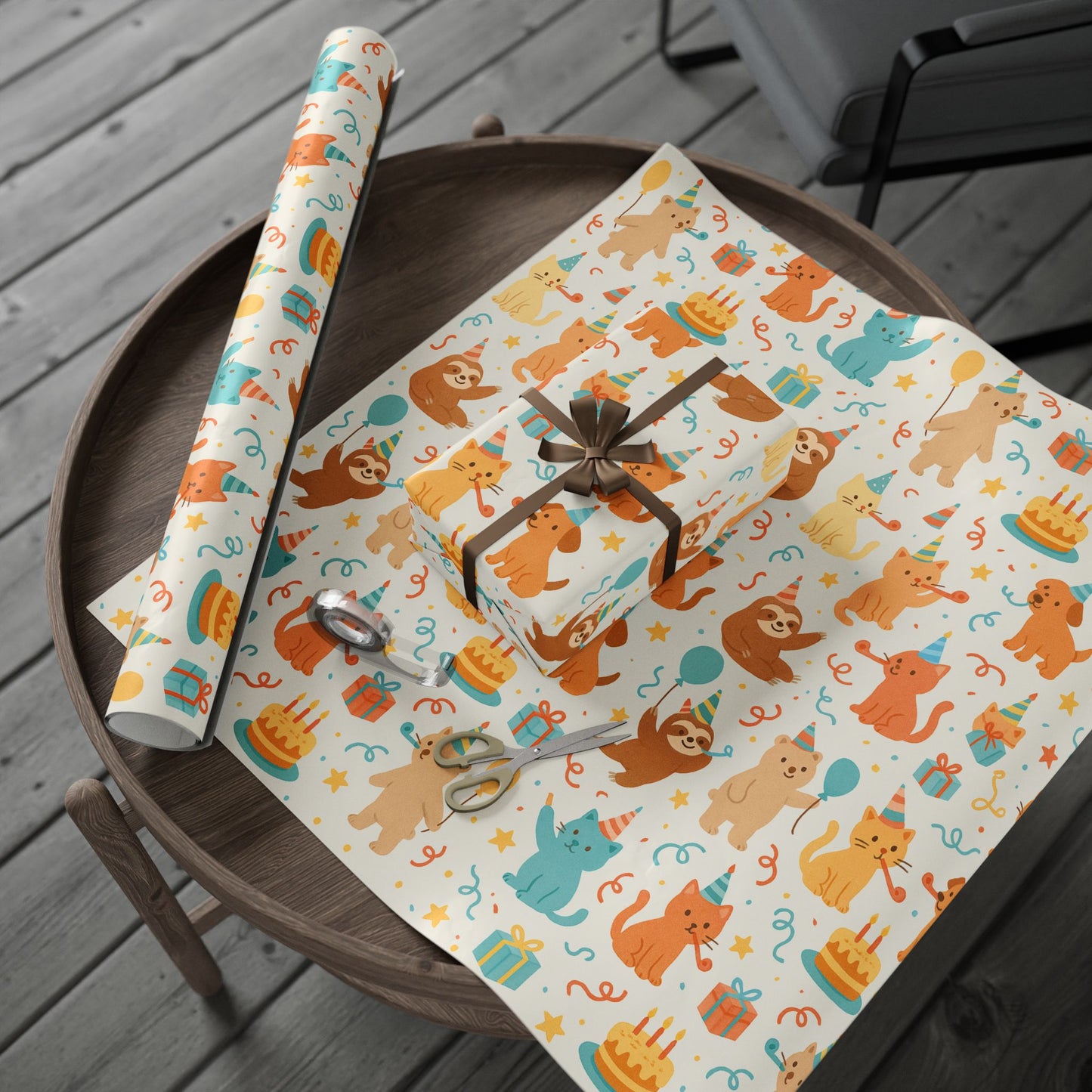 Copy of Copy of Cute Animal Wrapping Paper, Perfect for Birthdays, Baby Showers, Easter Gifts, Eco-Friendly Gift Wrap, Child-Friendly Designs