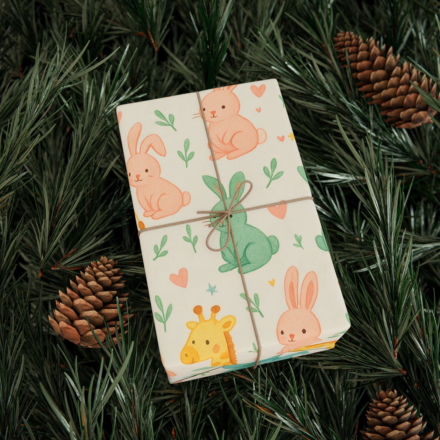 Cute Animal Wrapping Paper, Perfect for Birthdays, Baby Showers, Easter Gifts, Eco-Friendly Gift Wrap, Child-Friendly Designs