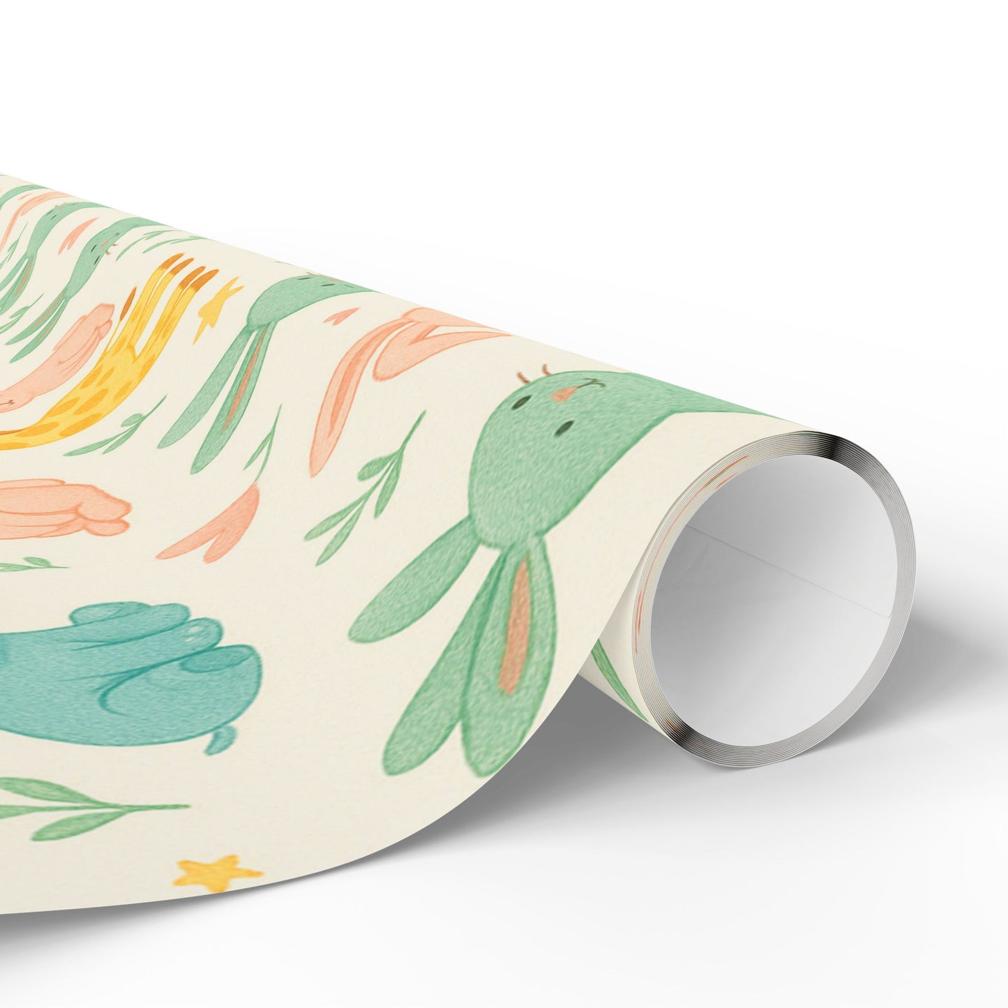 Cute Animal Wrapping Paper, Perfect for Birthdays, Baby Showers, Easter Gifts, Eco-Friendly Gift Wrap, Child-Friendly Designs