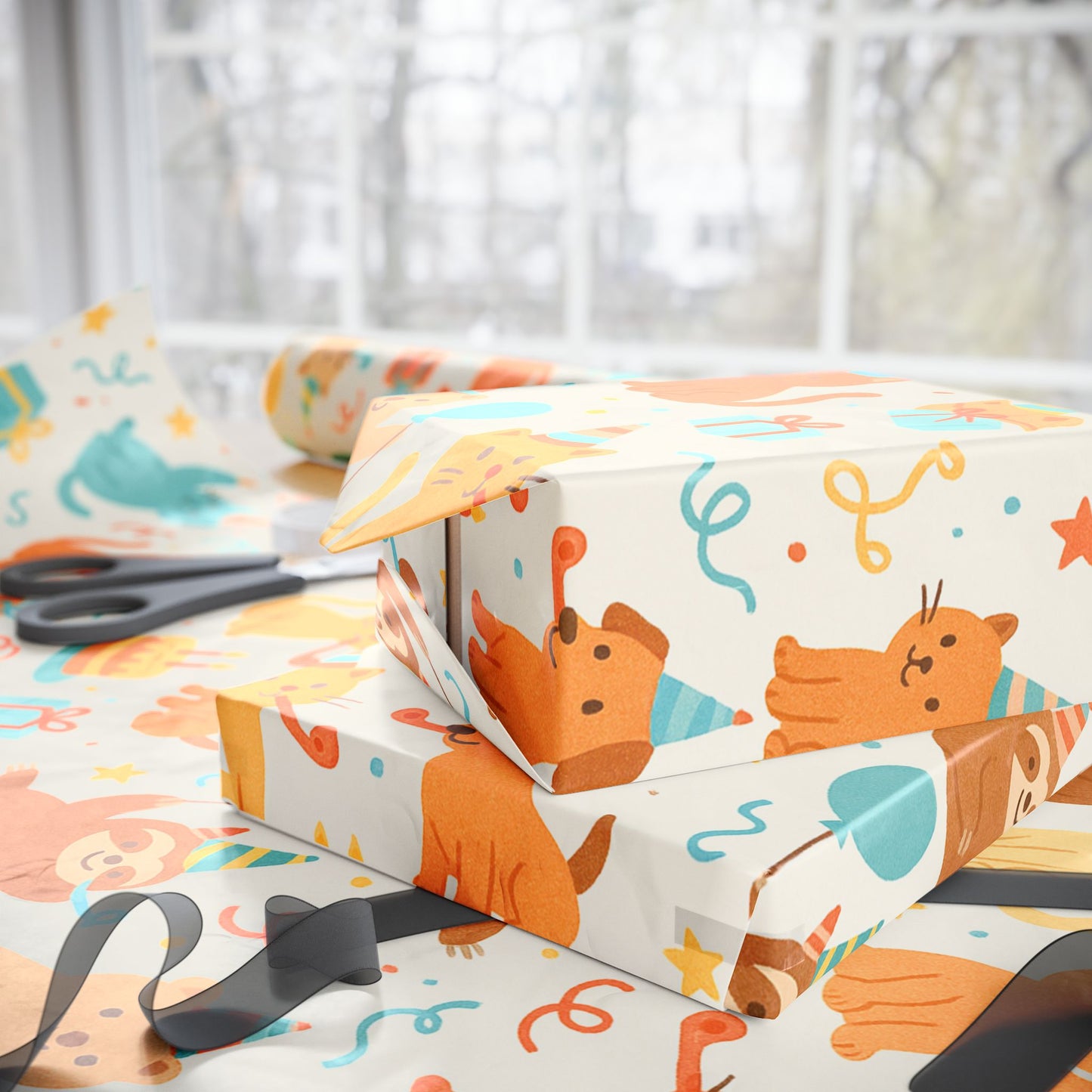 Copy of Copy of Cute Animal Wrapping Paper, Perfect for Birthdays, Baby Showers, Easter Gifts, Eco-Friendly Gift Wrap, Child-Friendly Designs